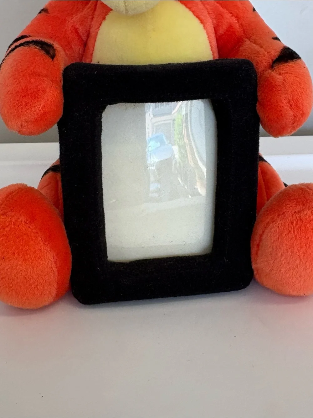 Disney store vintage 1990s Tigger plush with photo frame stuffed animal NEW